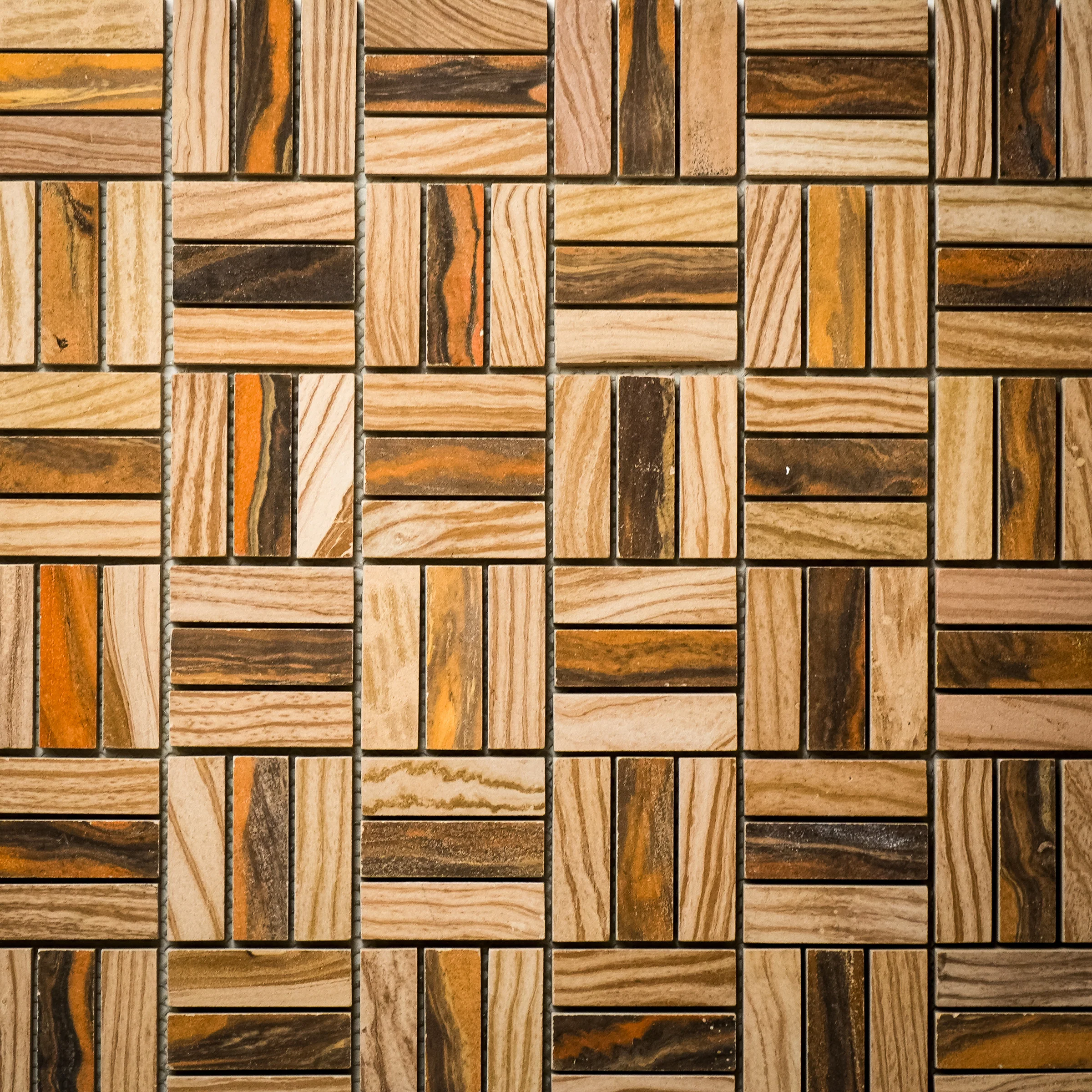12" x 12" Wood Blend Mosaic Tile  9.69 sq. ft. (10 per box) - Image 6