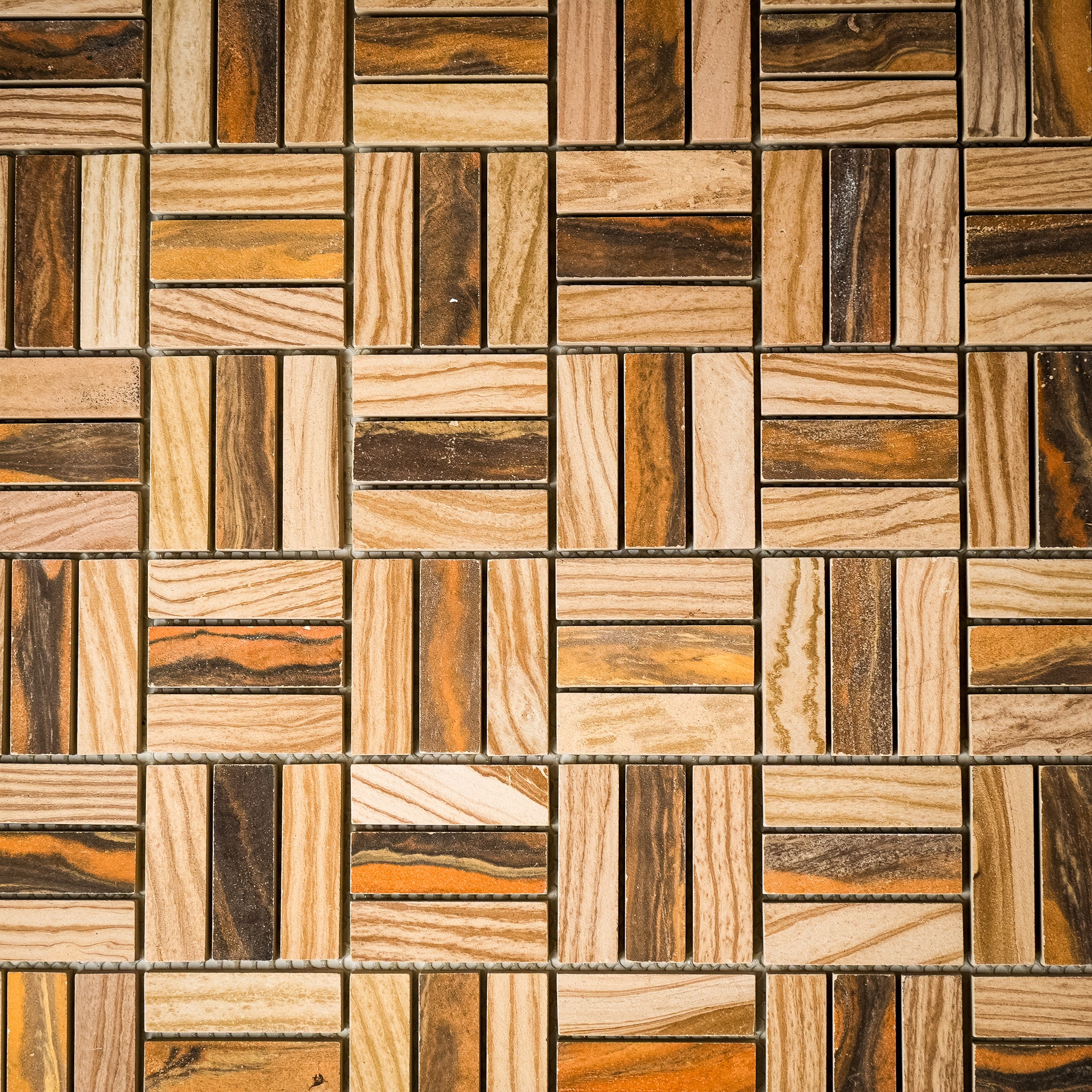 12" x 12" Wood Blend Mosaic Tile  9.69 sq. ft. (10 per box) - Image 7