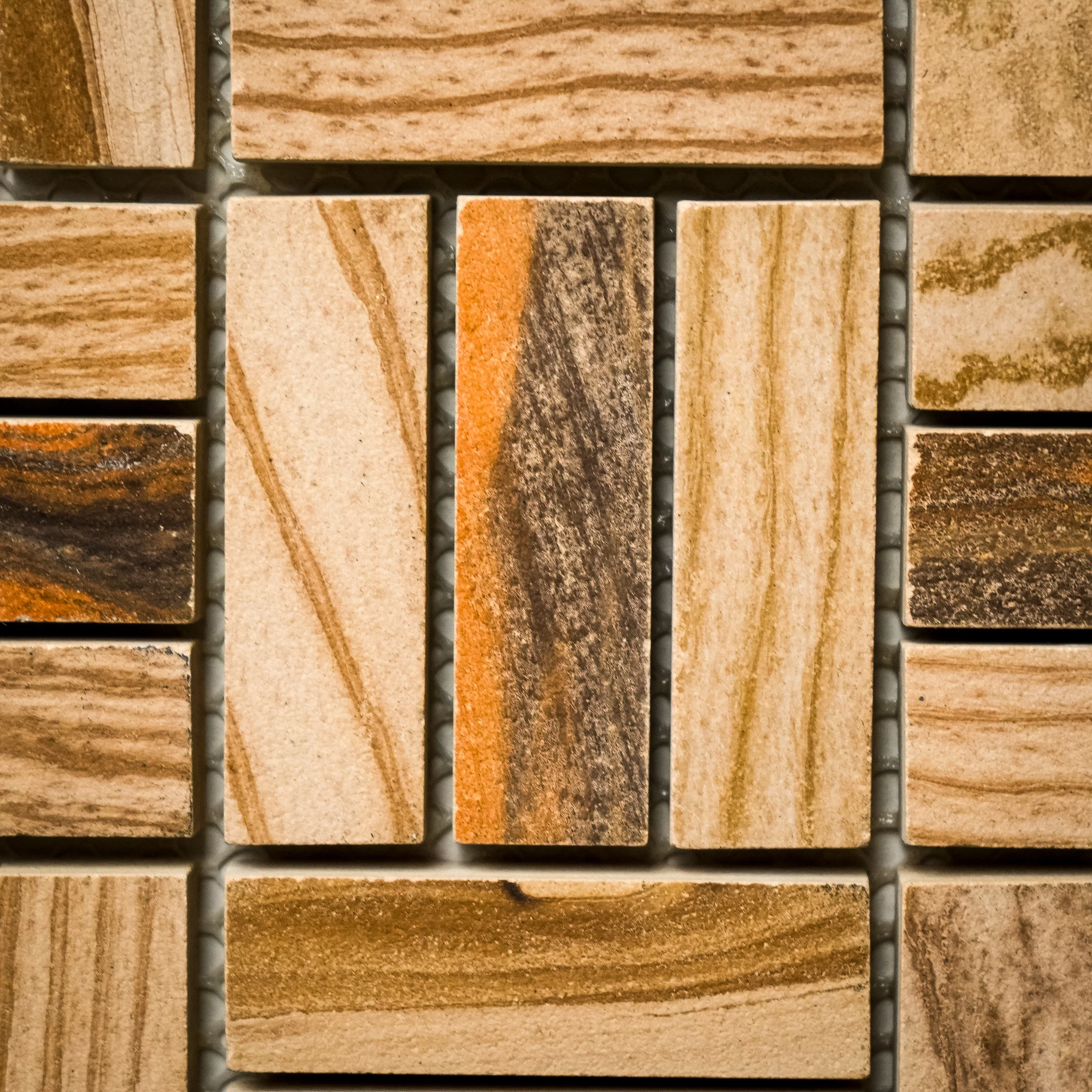 12" x 12" Wood Blend Mosaic Tile  9.69 sq. ft. (10 per box) - Image 8