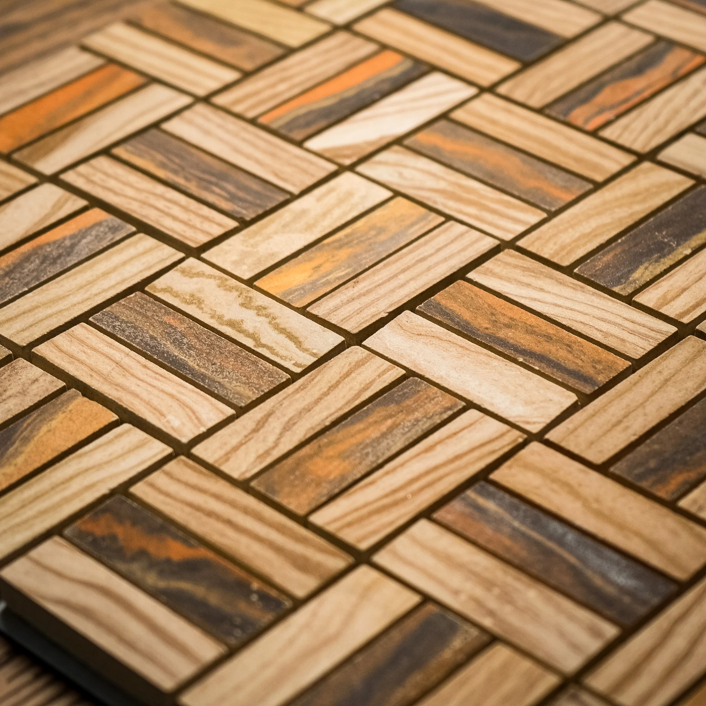 12" x 12" Wood Blend Mosaic Tile  9.69 sq. ft. (10 per box) - Image 9
