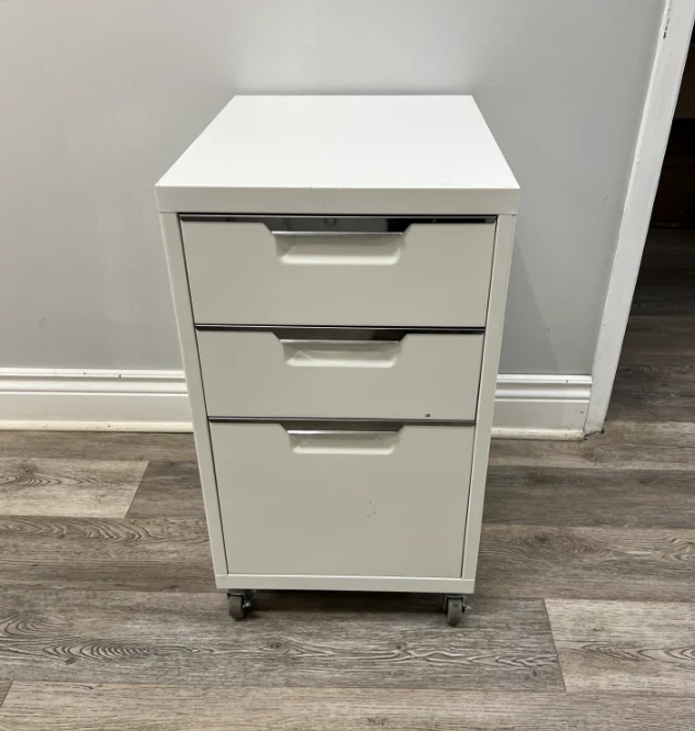 3 Drawer Mobile Filing Cabinet - Image 3