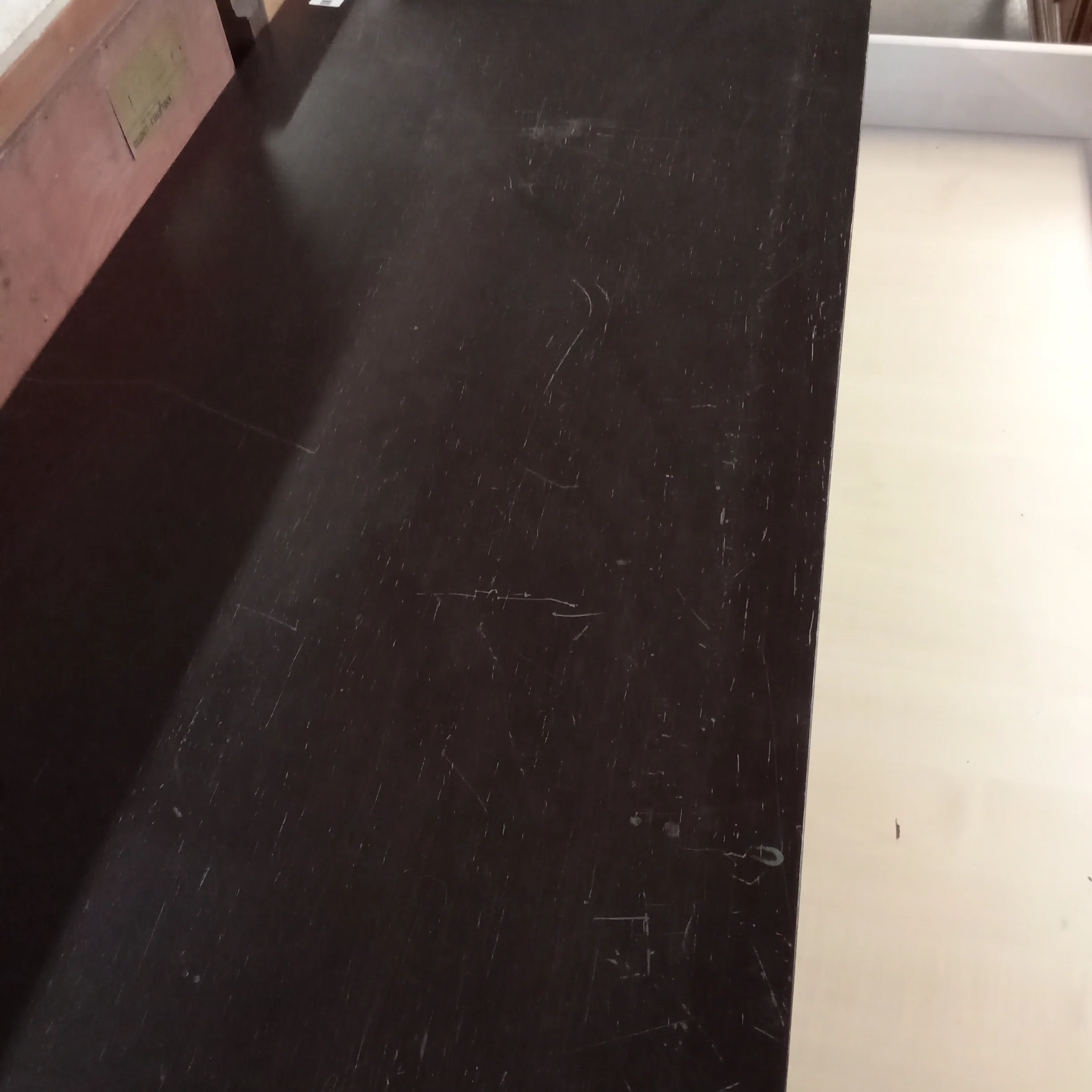 60"W 6-Drawer Dresser In Dark Stained Wood - Image 3