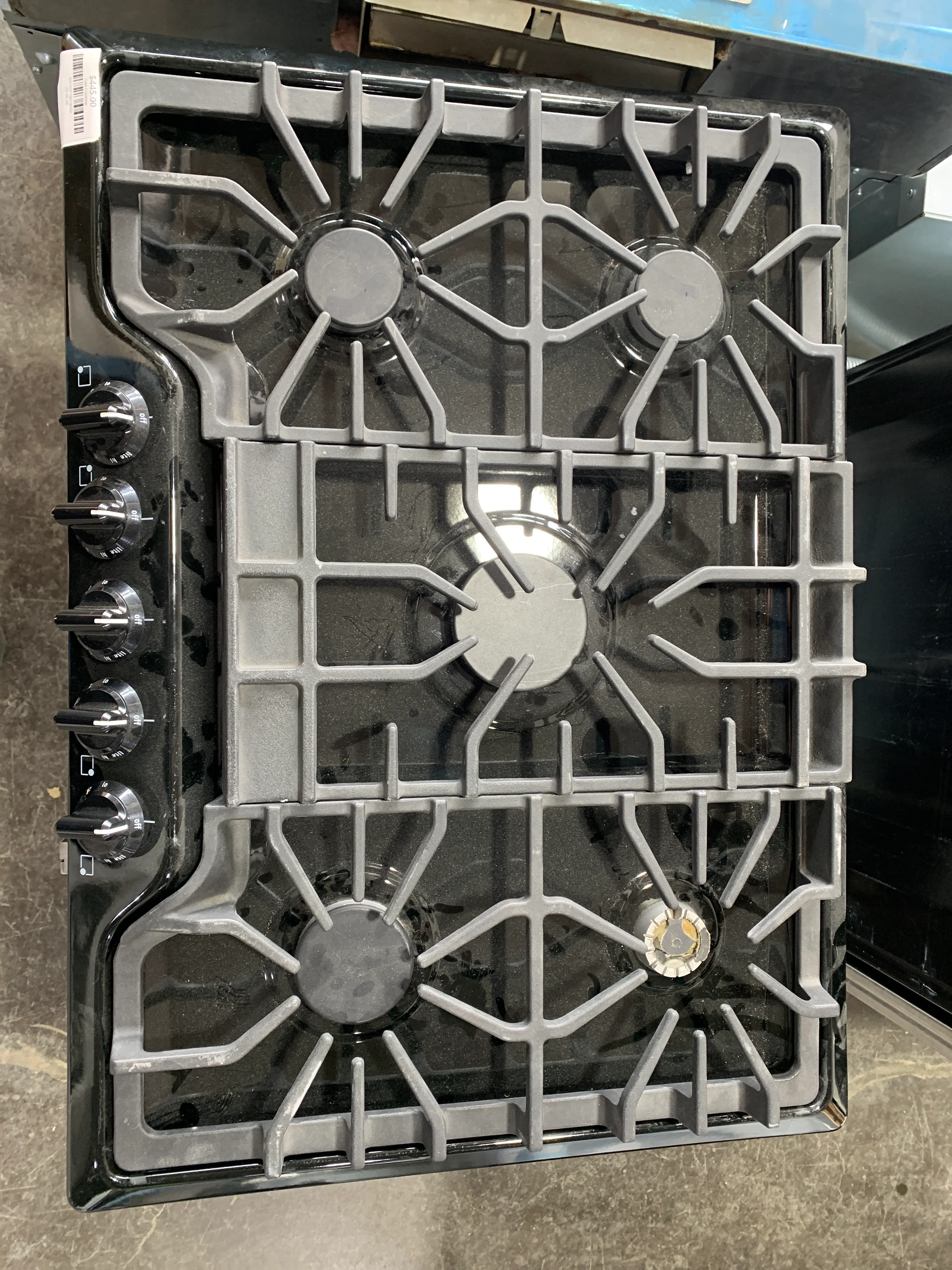 Black Gas Cooktop