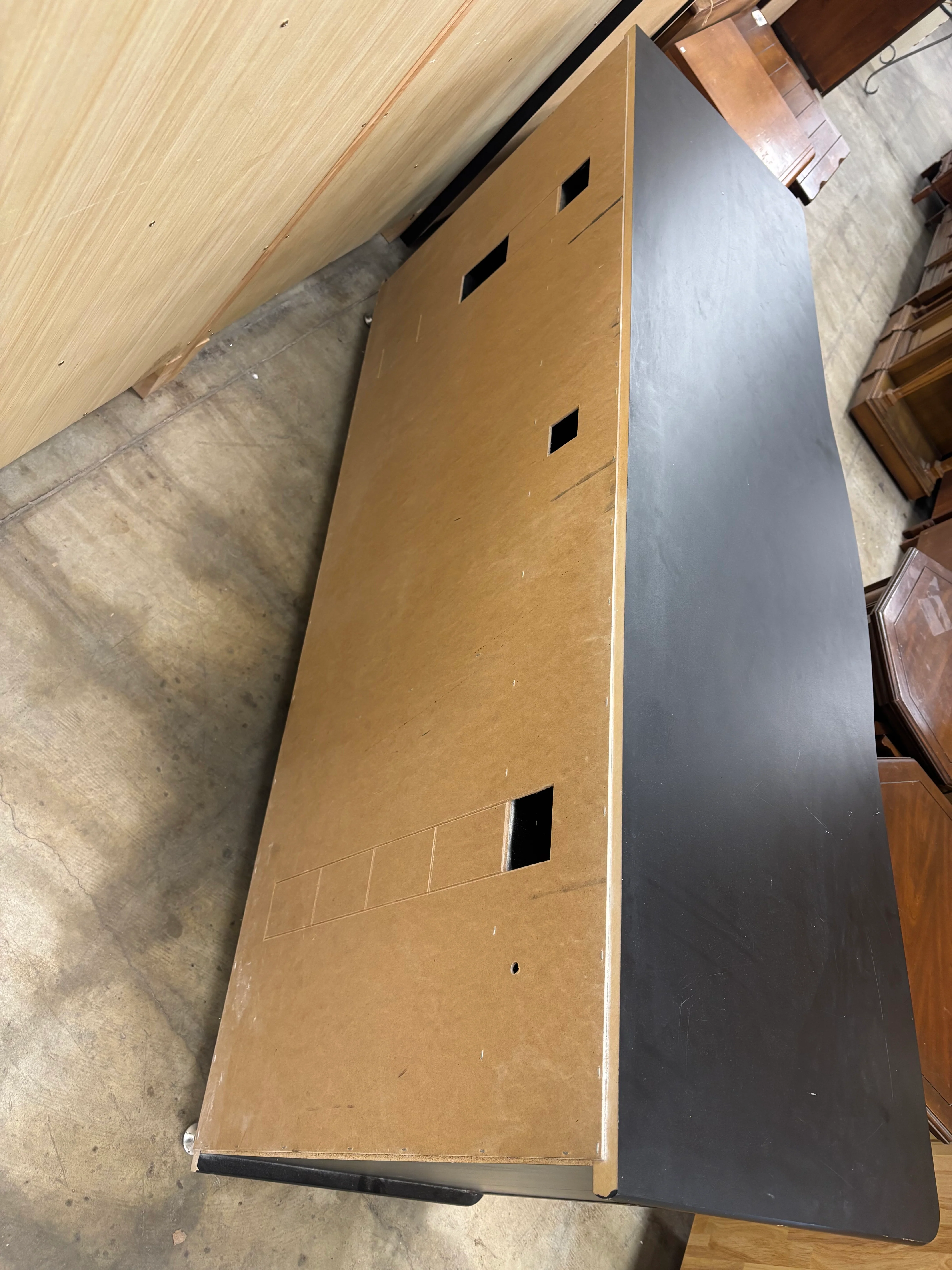 Black Wooden Entertainment Center - Image 4
