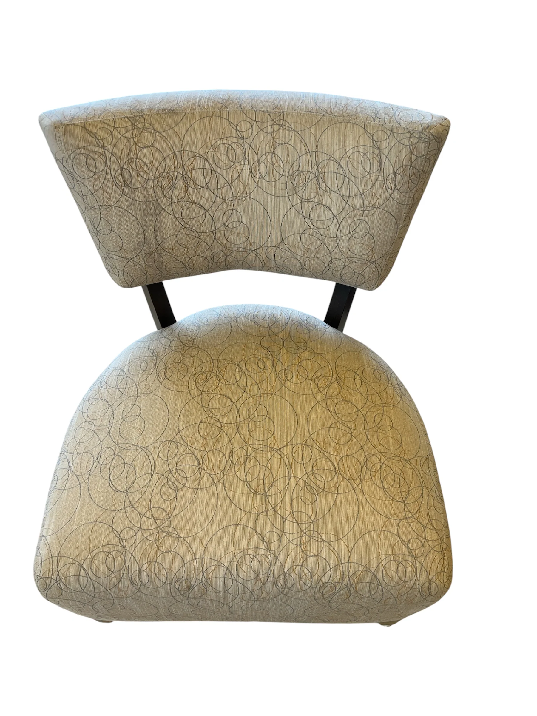 Contemporary Patterened Upholstered Lounge Chair - Image 4