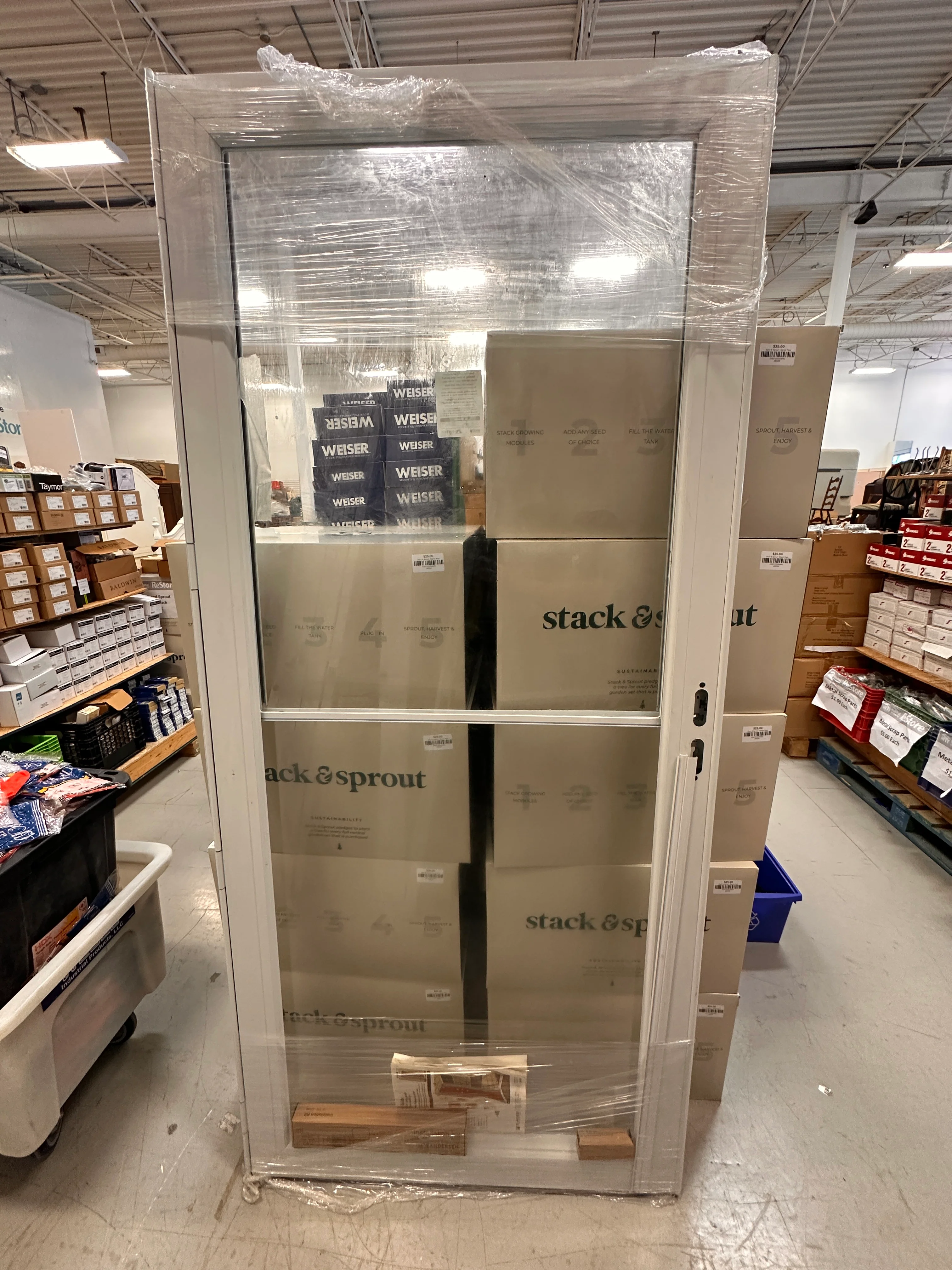 Glass patio door 37"W x 80"H