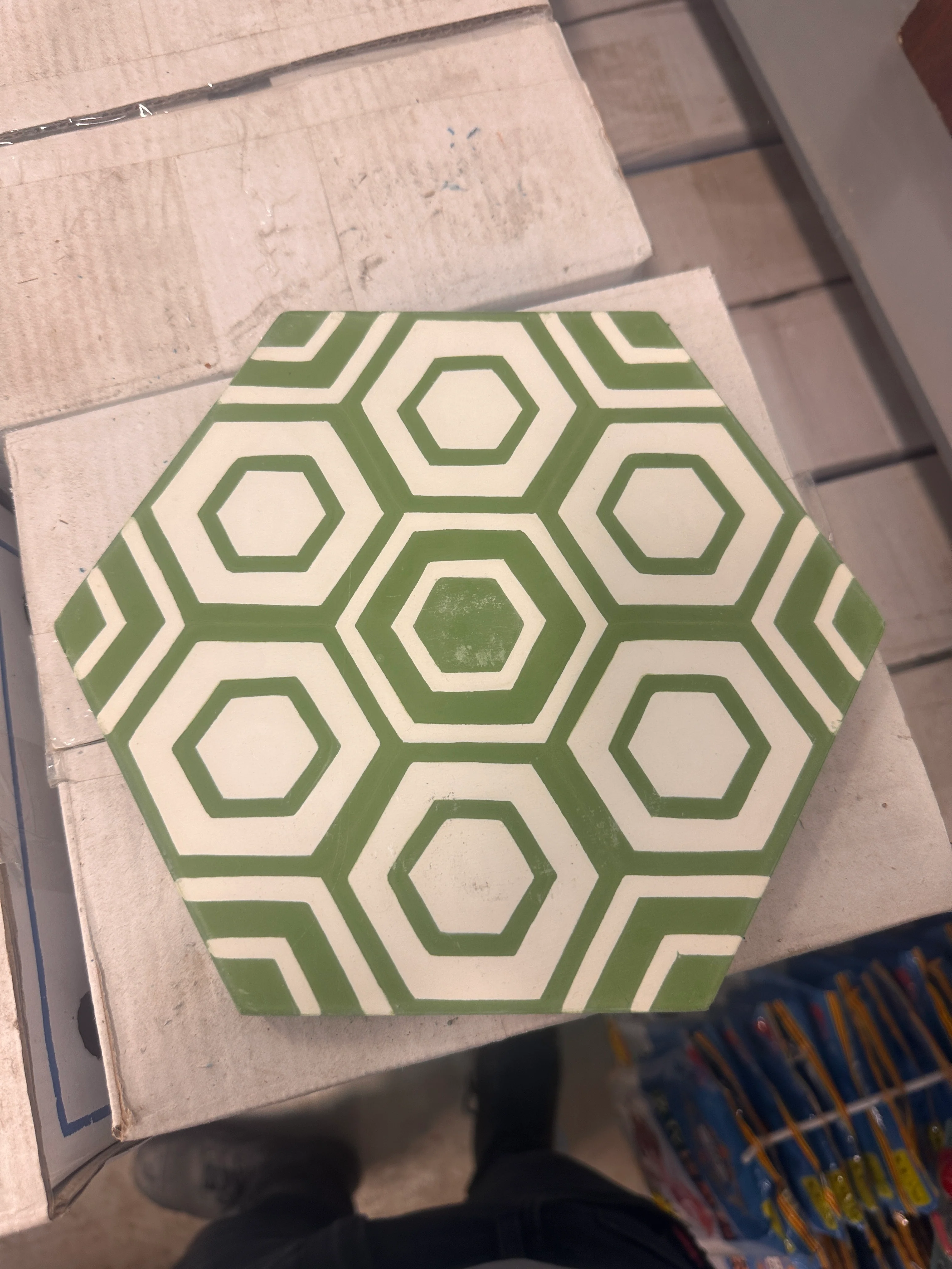 Hex 12 Cement Tiles