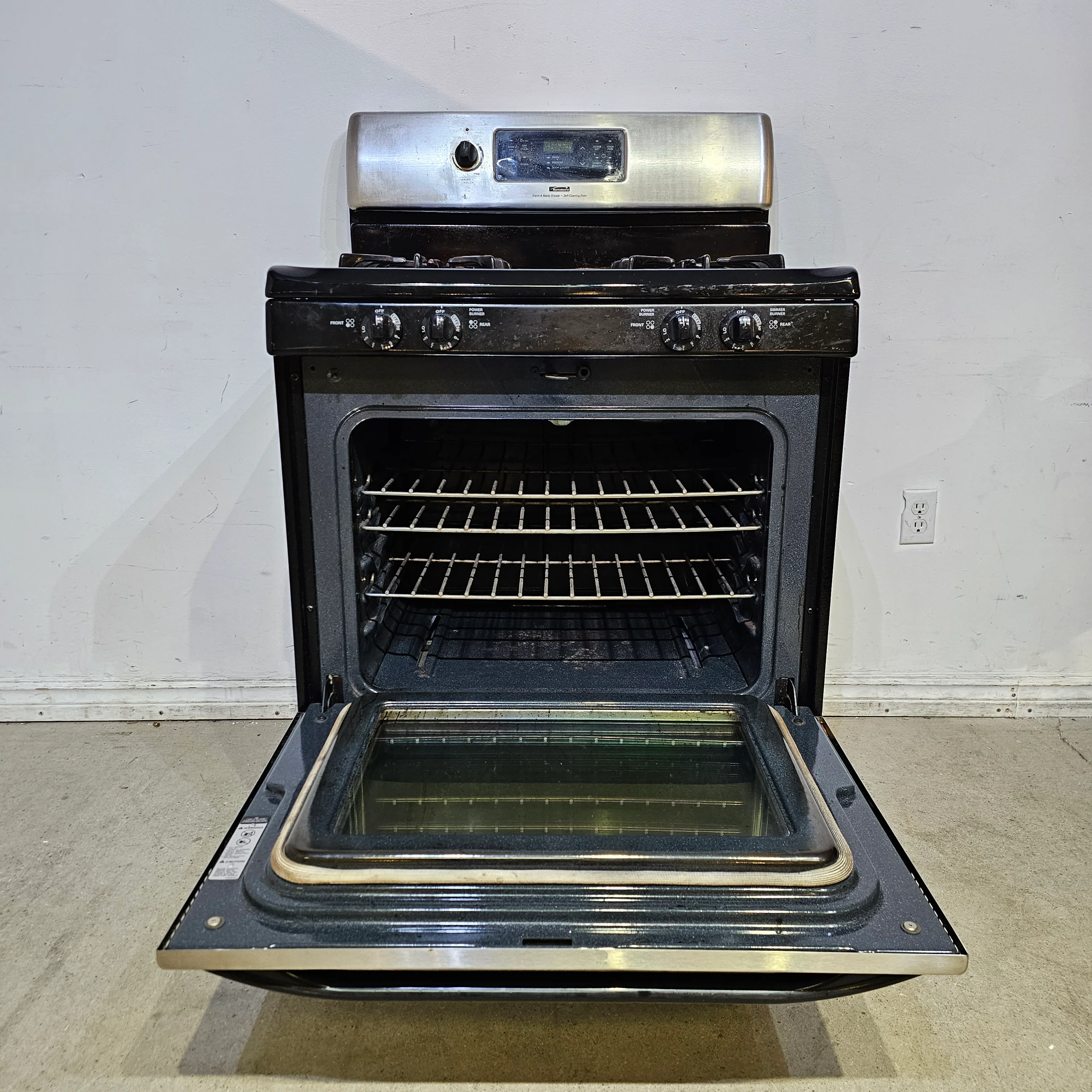 Kenmore Black & Stainless Gas Oven - Image 2