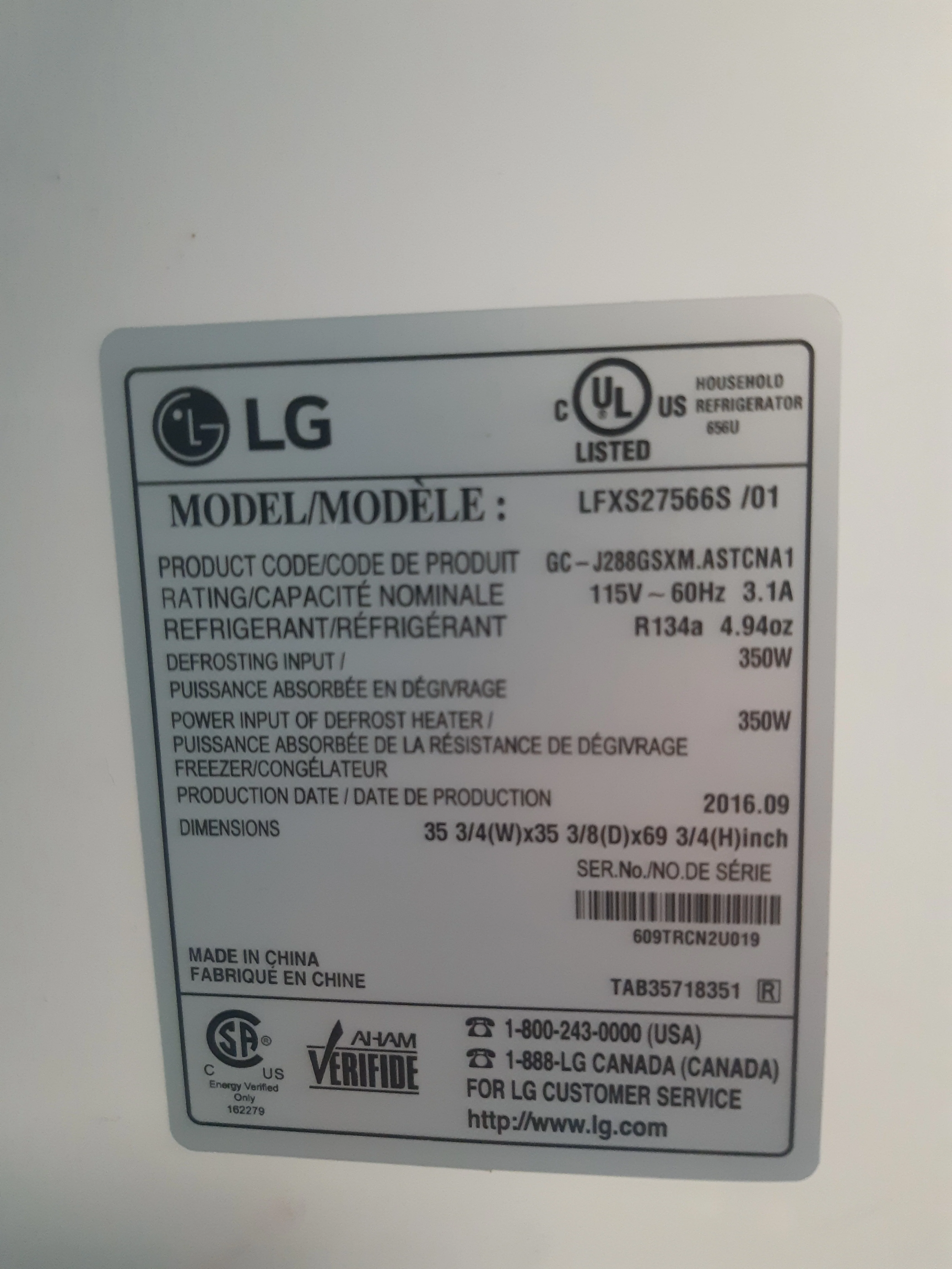 LG Electric Stainless Steel Refrigerator - Image 5