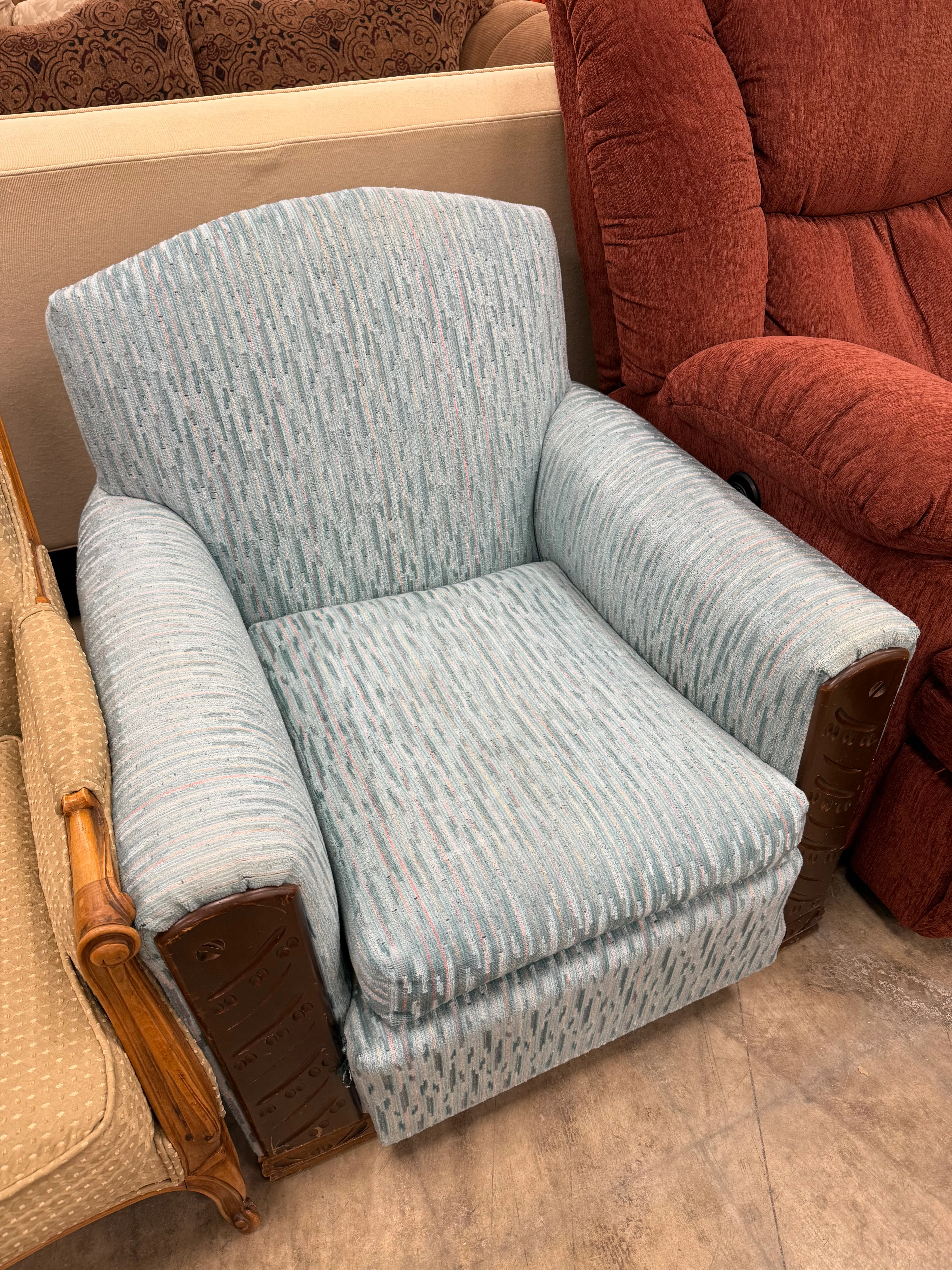 Light Ocean Blue Chair - Image 3