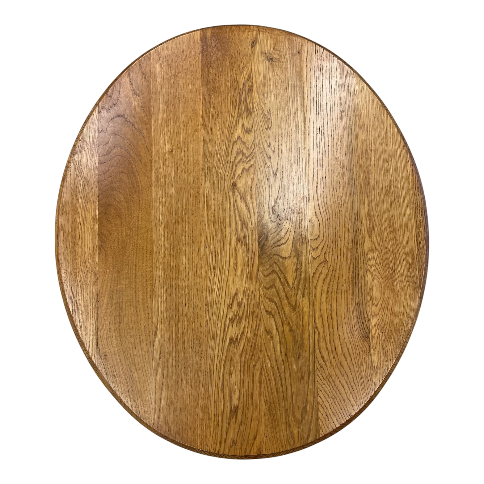 Oak Toned Round End Table - Image 4