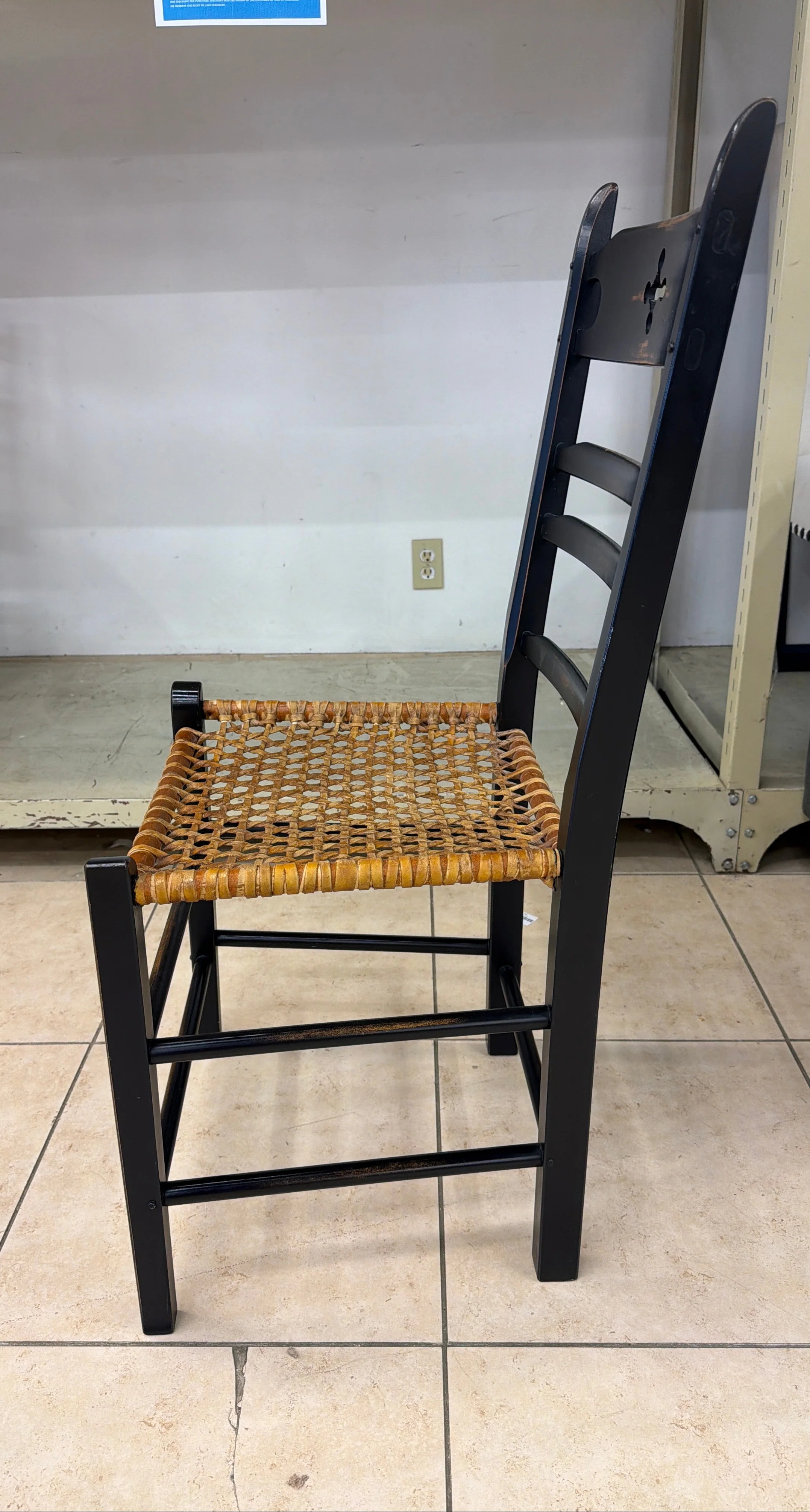 Raw Hide French Country Dining Chairs Set of 4 - Image 4