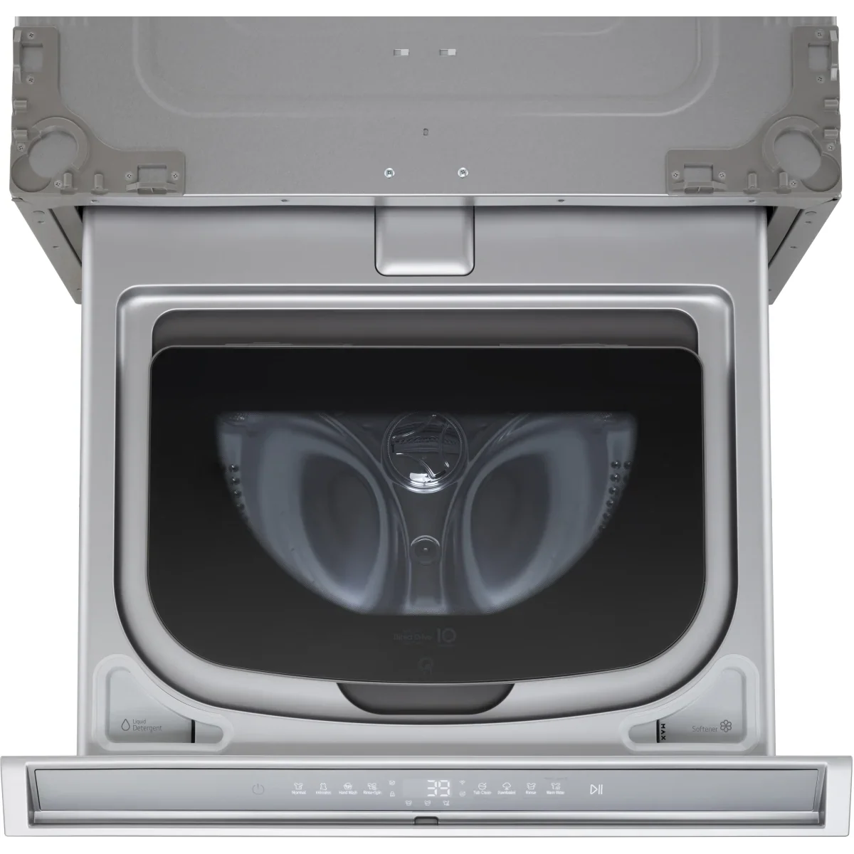 SIGNATURE 1.0 cu. ft. 29 in. SideKick Pedestal Washer for Front Load Washer in Brushed Platinum Steel - Image 4