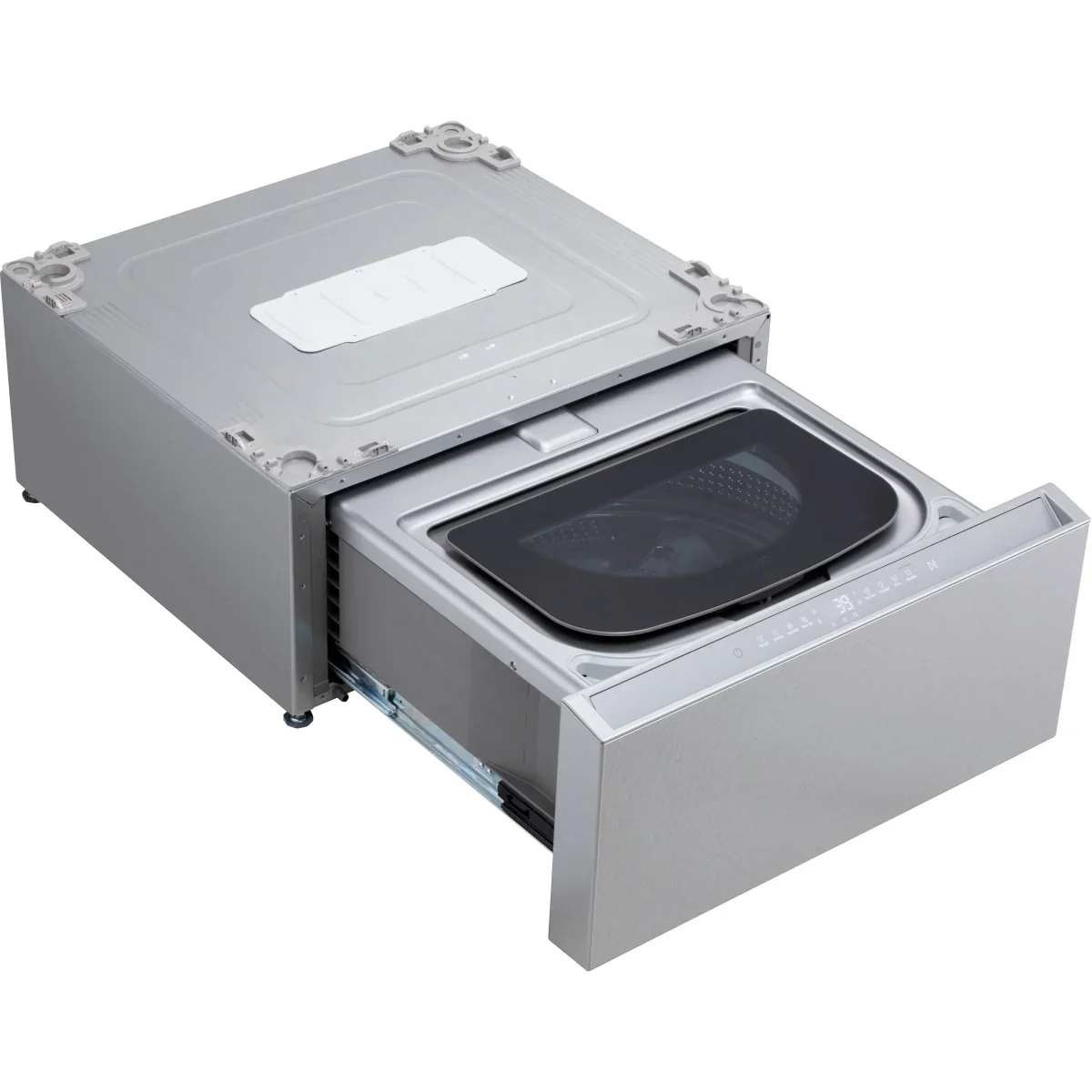 SIGNATURE 1.0 cu. ft. 29 in. SideKick Pedestal Washer for Front Load Washer in Brushed Platinum Steel - Image 8