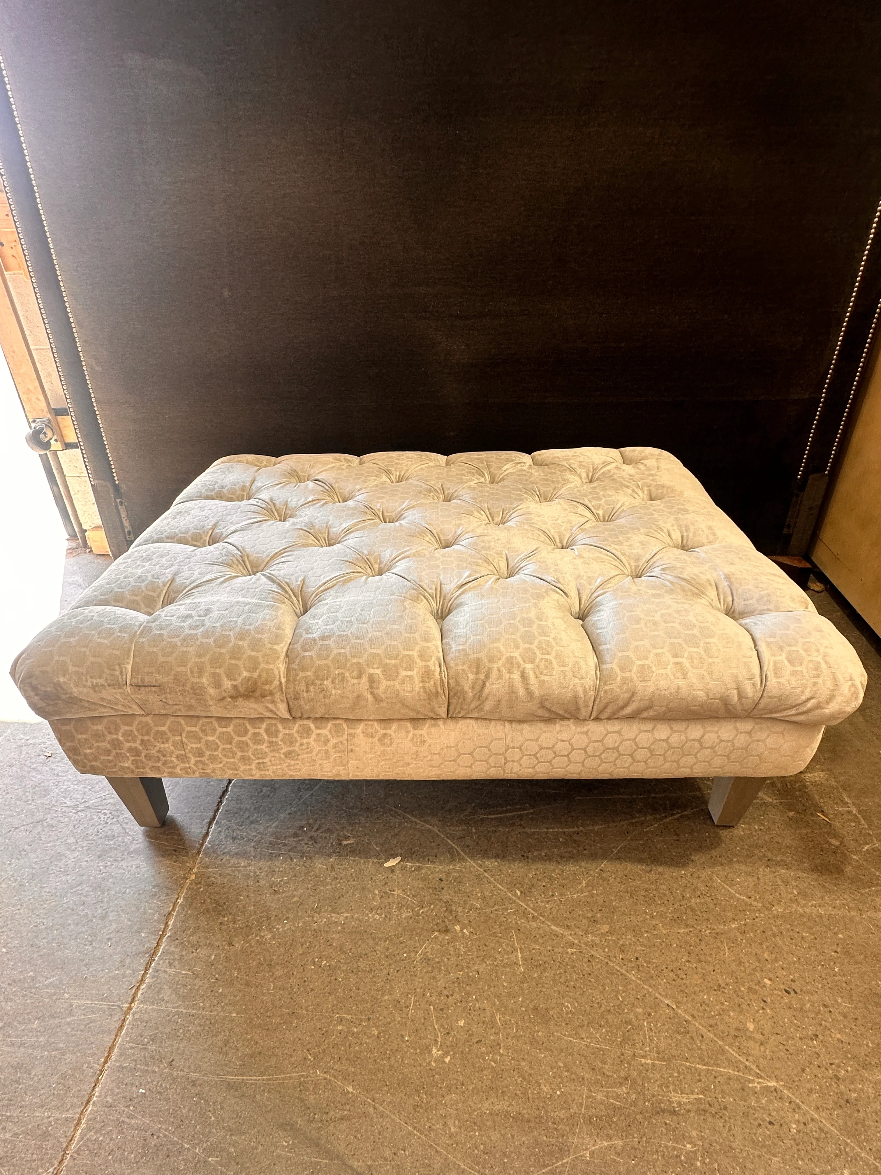 Silver Ottoman