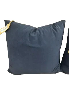 Solid Navy Blue Throw Pillow