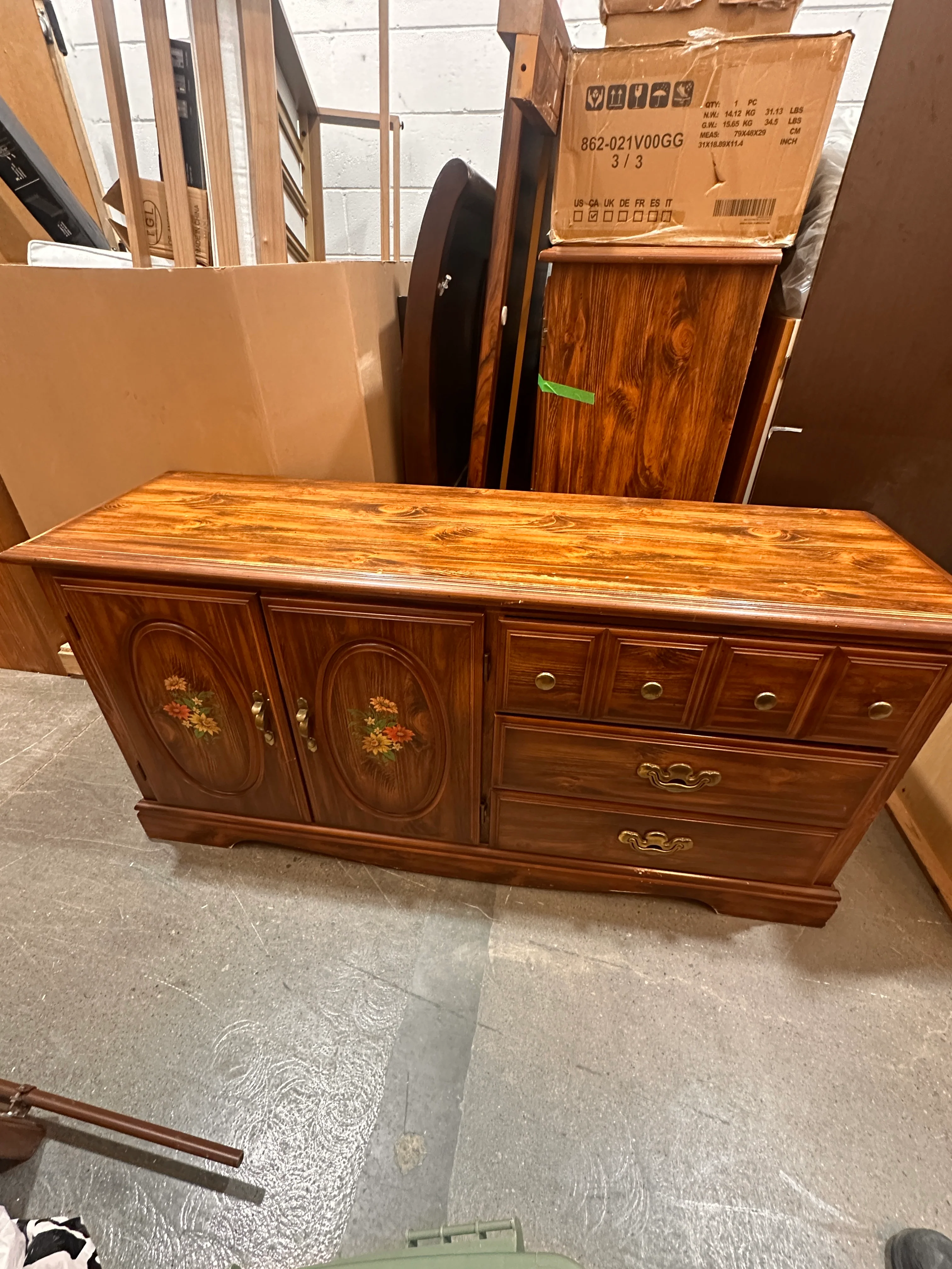 Solid Wooden Entertainment Unit
