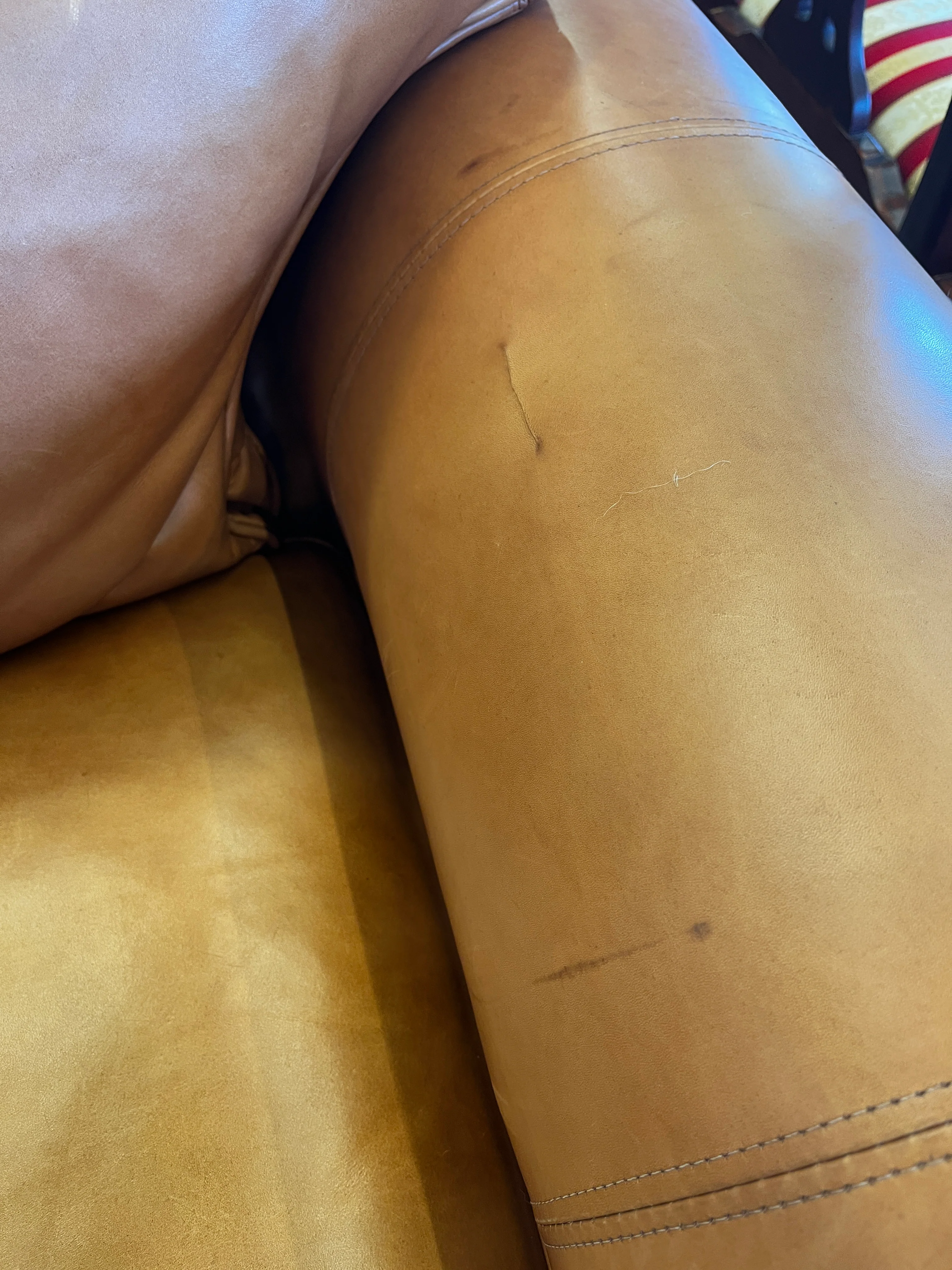 Top Grain Leather Sofa - Image 6