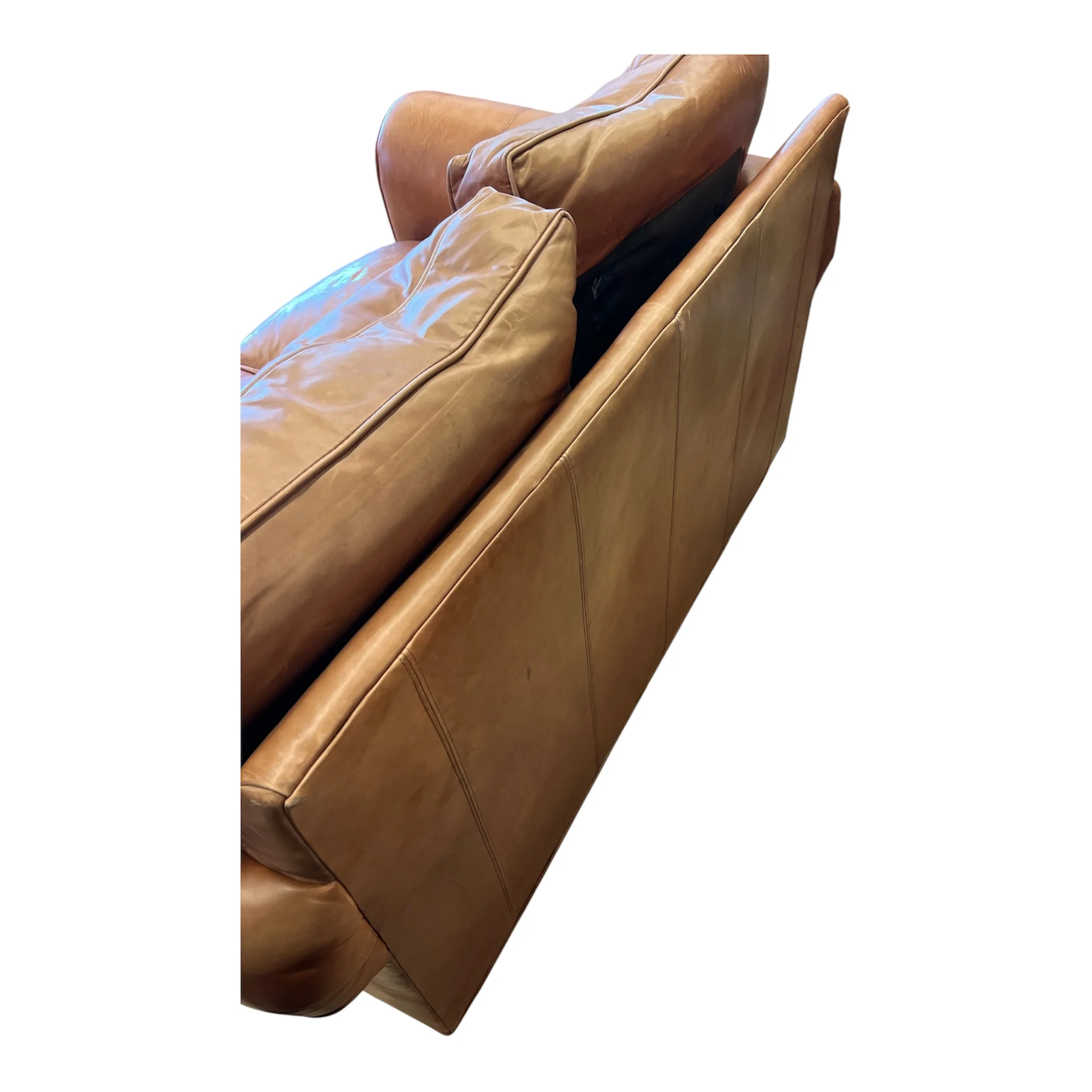 Top Grain Leather Loveseat - Image 4