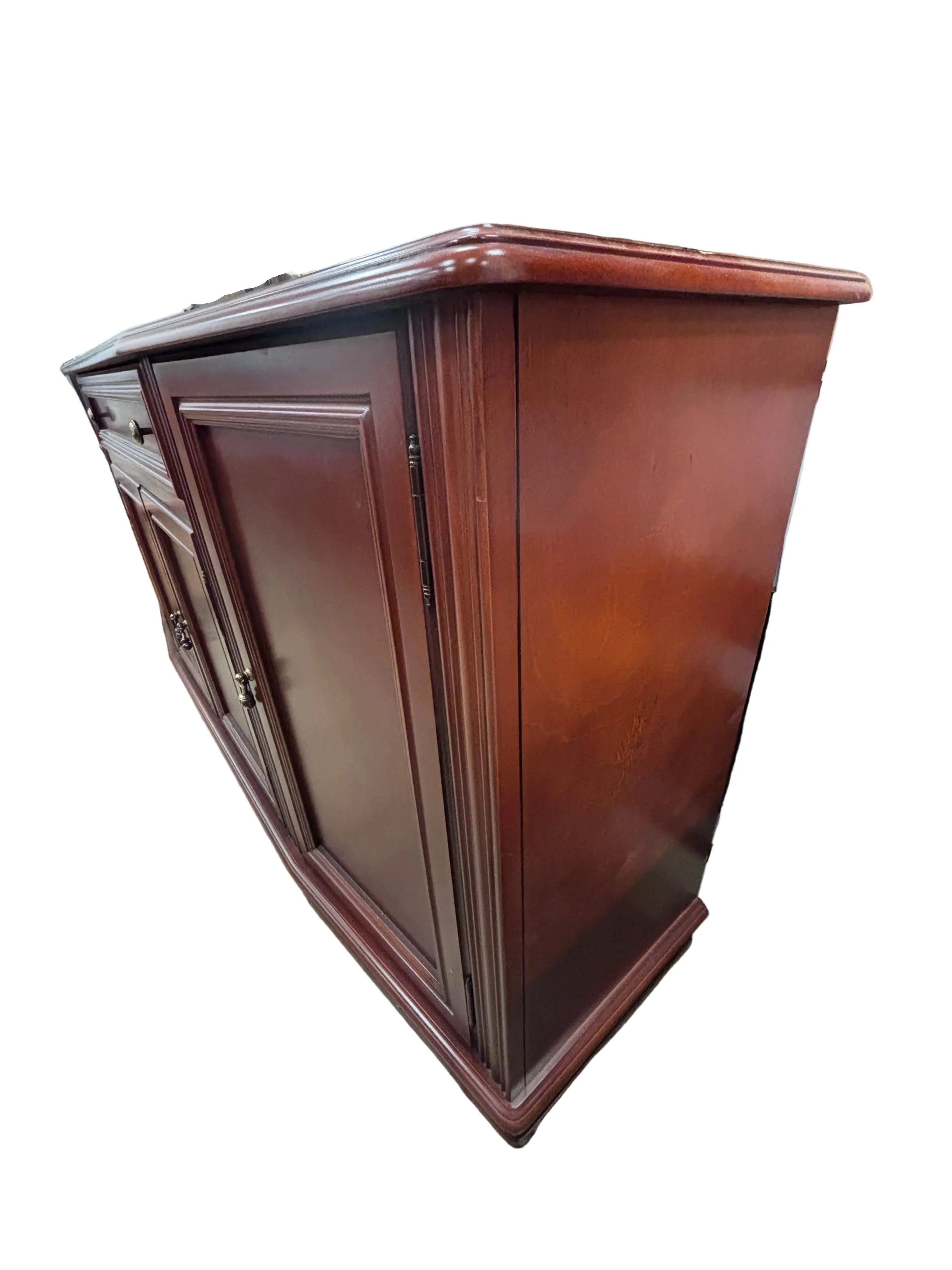 Traditional-Style Cherry-Finish Wooden Sideboard - Image 2