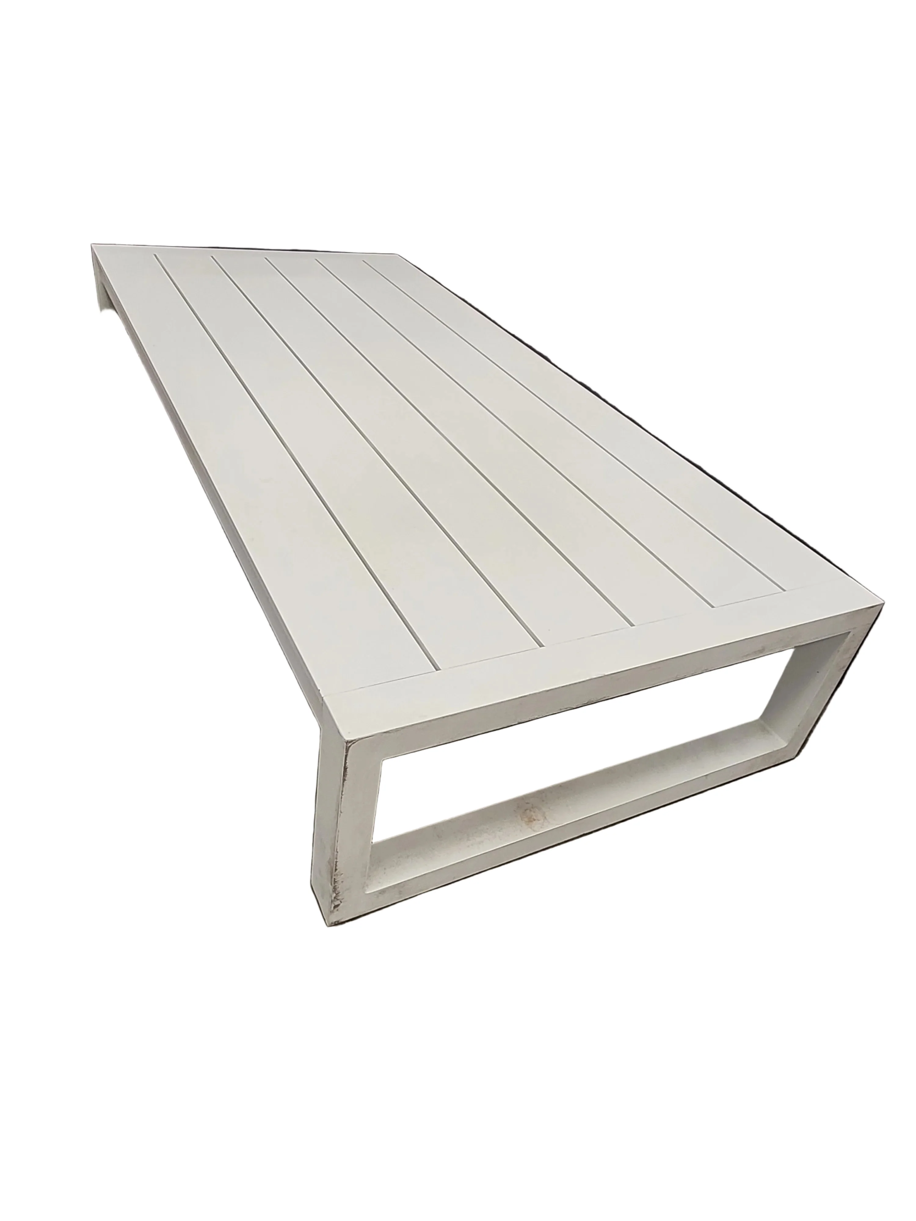 White Outdoor Coffee Table - Image 2