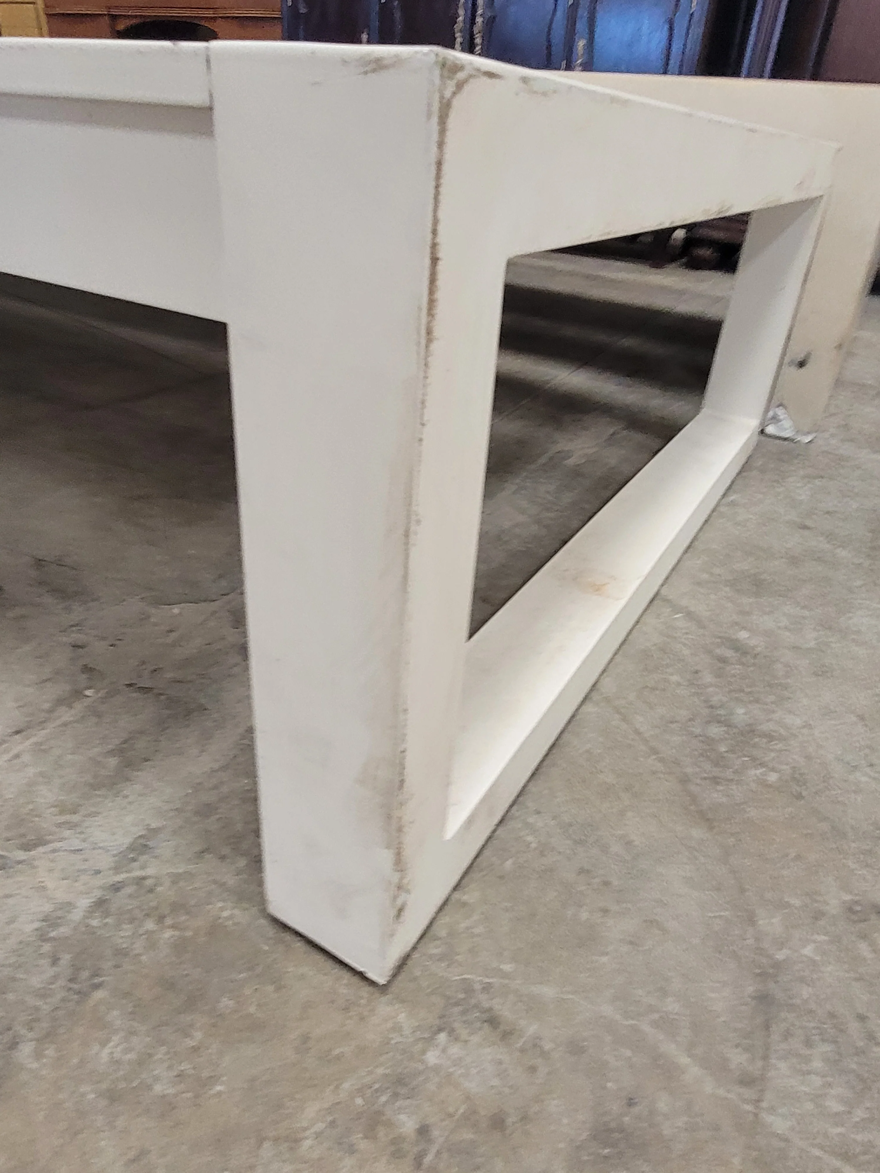 White Outdoor Coffee Table - Image 4