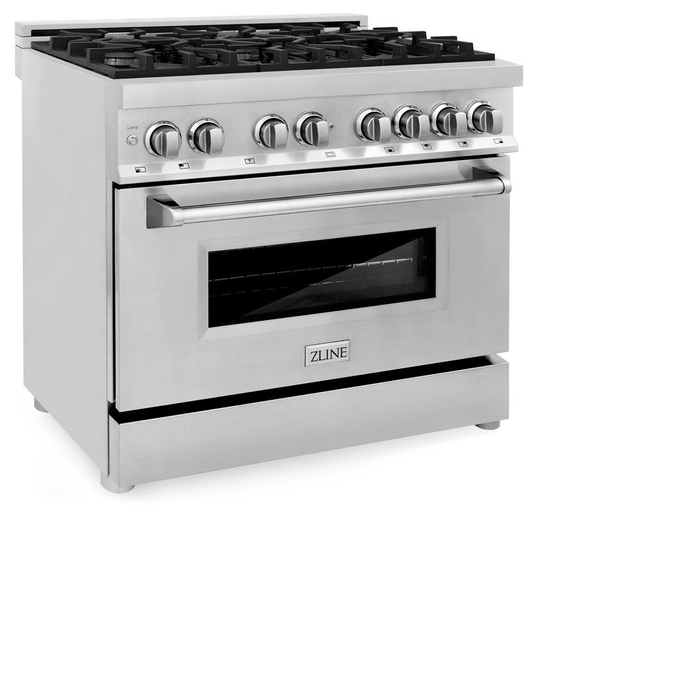 ZLINE 36” 4.6 cu. ft. Range with Gas Stove and Electric Oven in Stainless Steel - Image 3