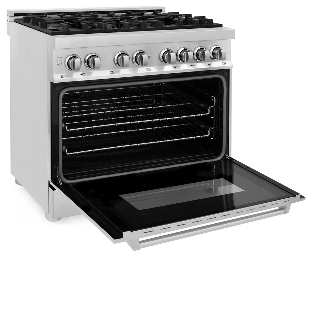 ZLINE 36” 4.6 cu. ft. Range with Gas Stove and Electric Oven in Stainless Steel - Image 5